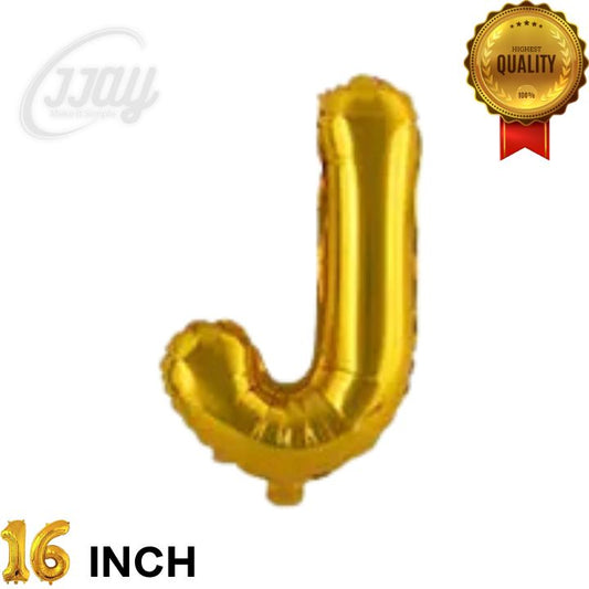 16in  Foil Letter (J)