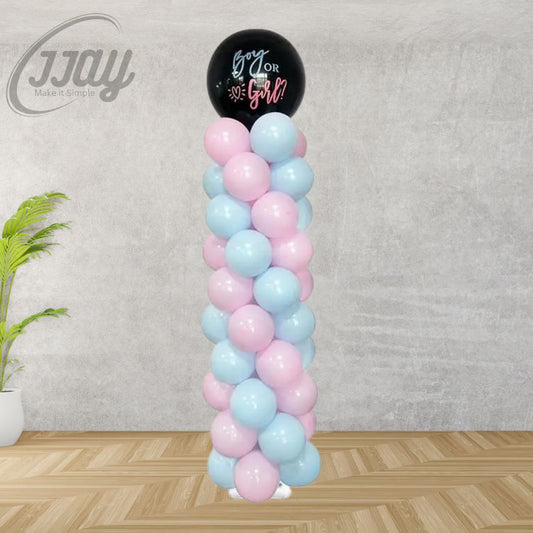 Baby Reveal Balloon Column