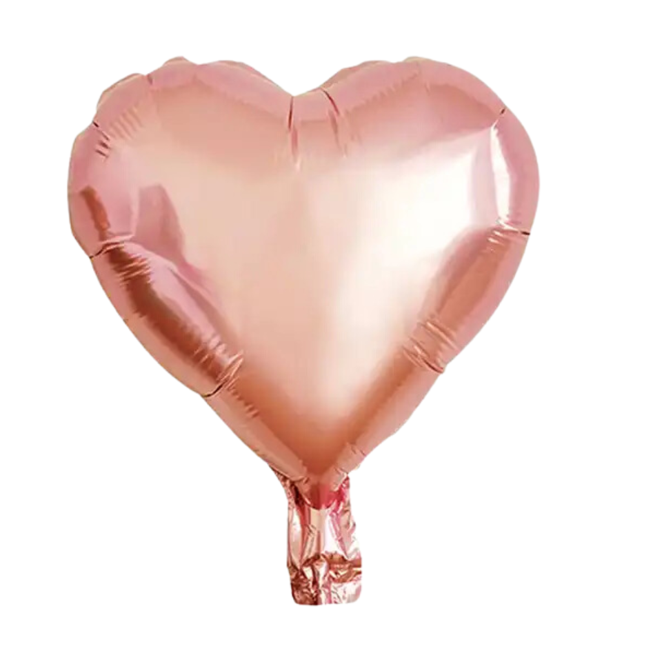 18in Metallic Foil Heart Shape (Non inflated)