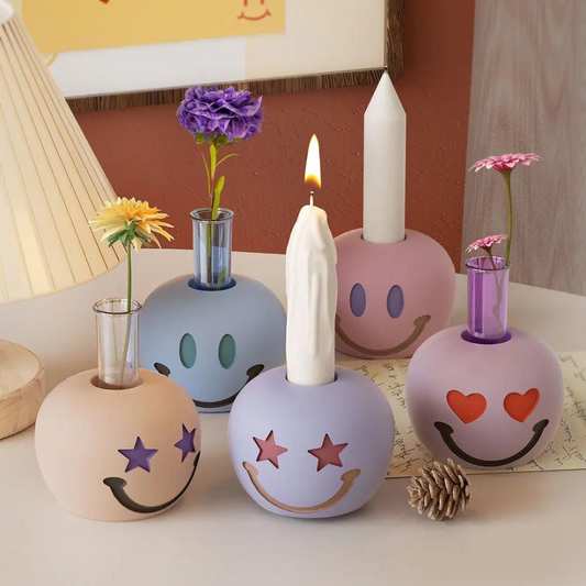 Heart Face Candle Holder