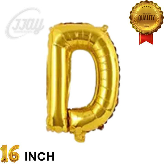 16in  Foil Letter (D)