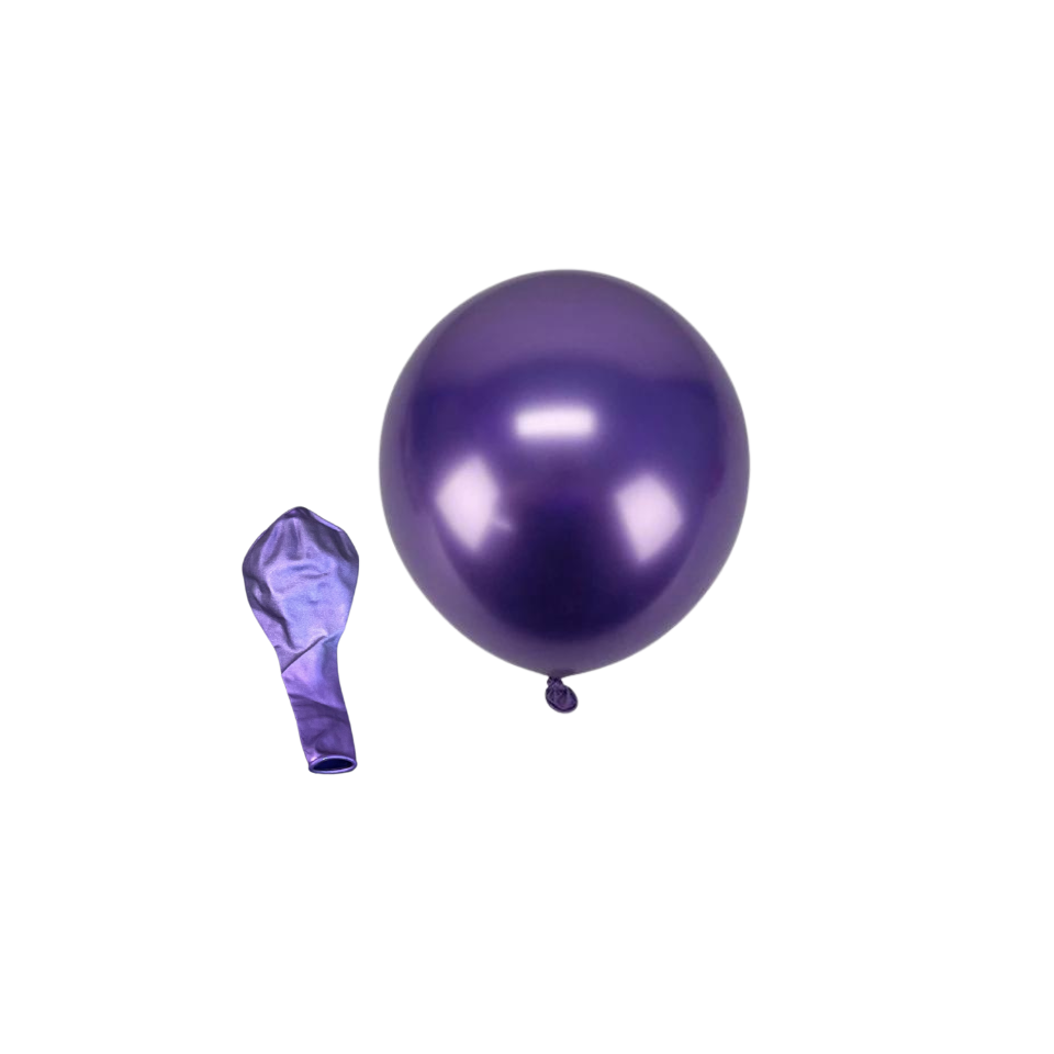 12In Metallic Latex Balloons