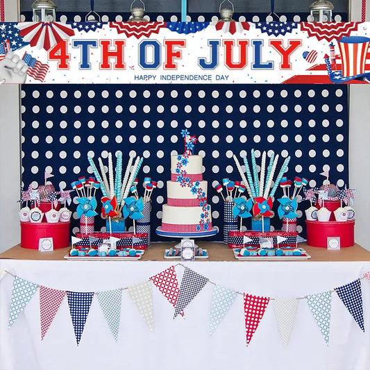 4th of July  Backdrop Banner