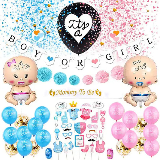 Baby Gender Reveal Party Decoration (Non inflated)