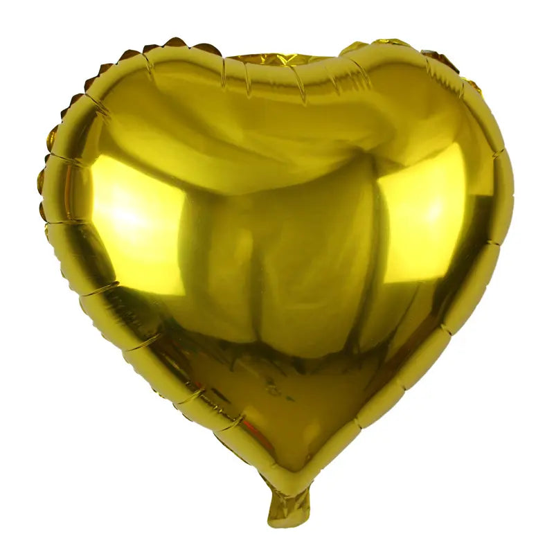 18in Metallic Foil Heart Shape (Non inflated)