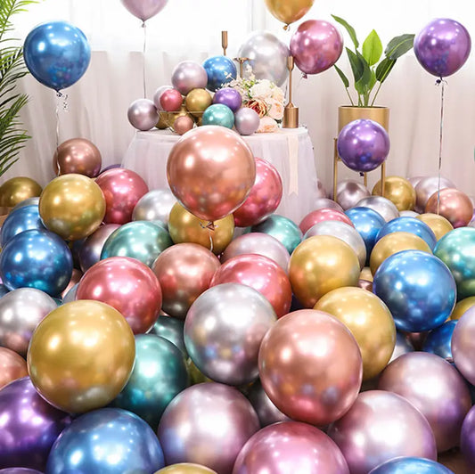 10-inch Metallic Latex Balloons