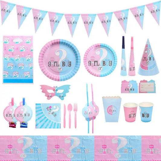 Gender Reveal Paper Theme