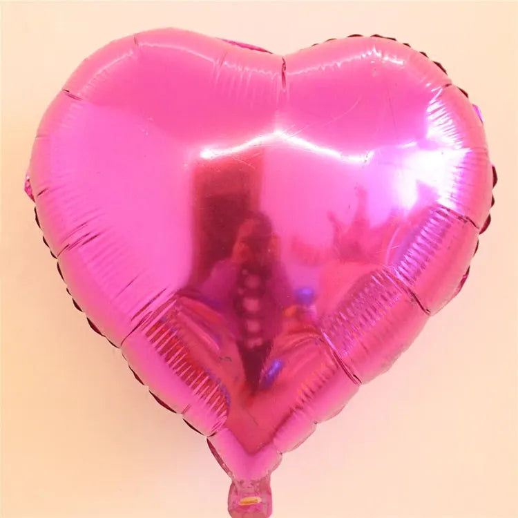 18in Metallic Foil Heart Shape (Non inflated)