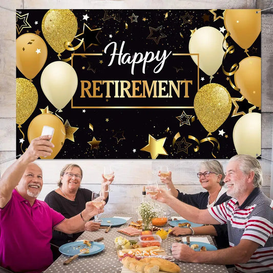 Retirement Backdrop Banner