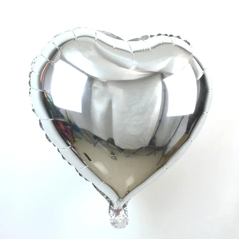 18in Metallic Foil Heart Shape (Non inflated)