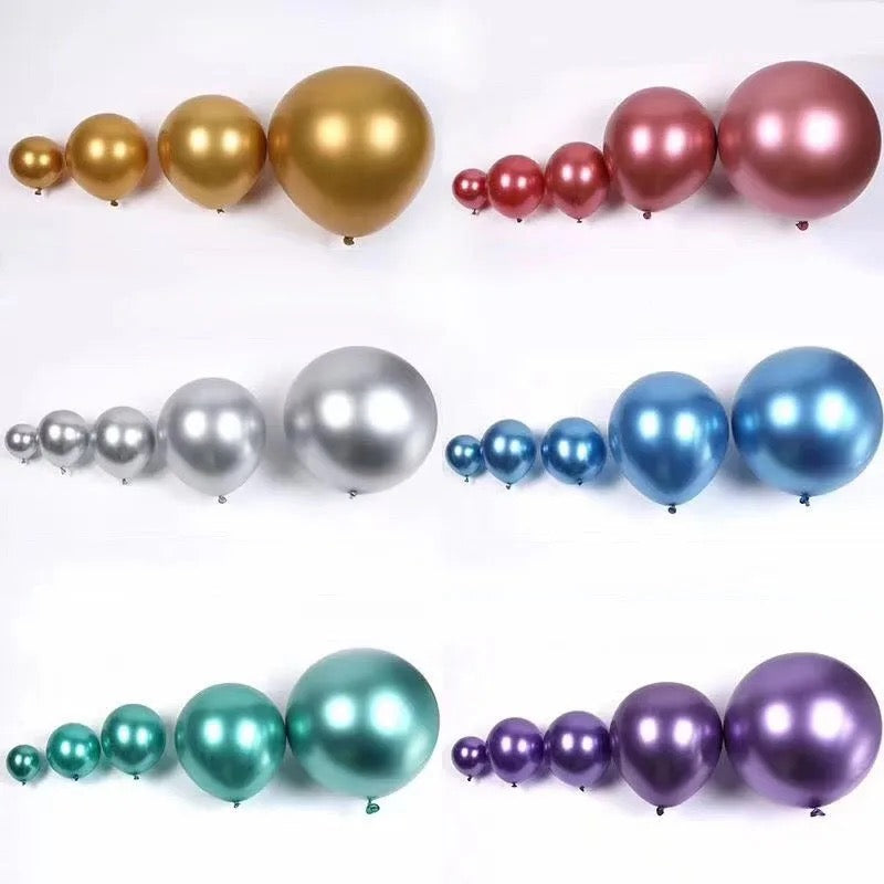 12in Metallic Latex Balloon (Wholesale)